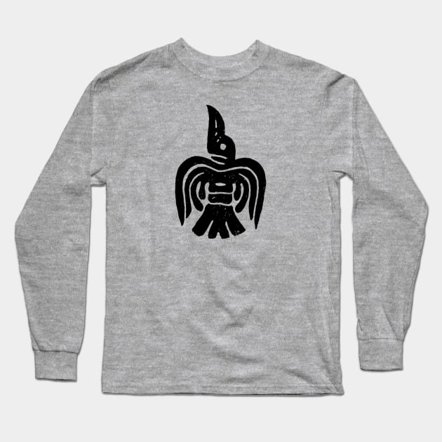 Great Viking Army Viking Raven Banner Long Sleeve T-Shirt by LaForma